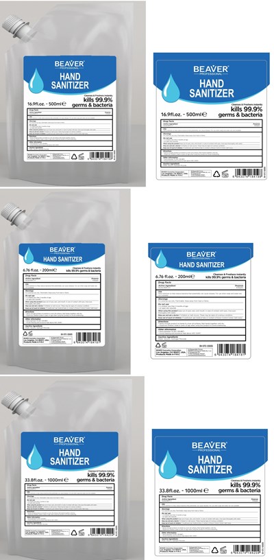 BEAVER 200ML74159-007-01 500ML74159-007-02 1000ML74159-007-03 - BEAVER 200ML74159 007 01 500ML74159 007 02 1000ML74159 007 03